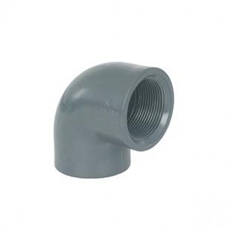 Gomito 90° filettato F PVC-U