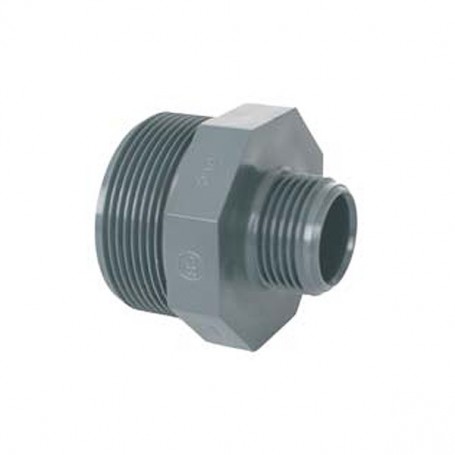Nipplo ridotto Maschio / Maschio in PVC-U