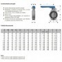 Valvola a farfalla FEOV ad incollaggio DN 40:200 FIP PVC-U