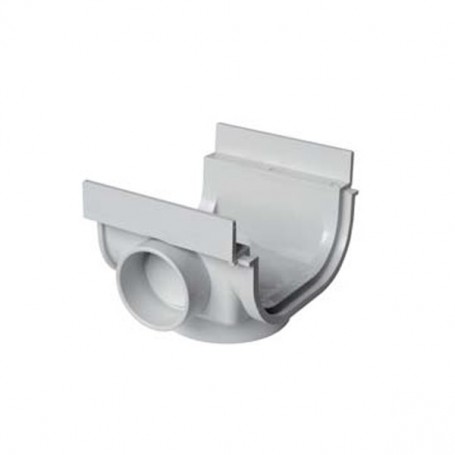 Giunto basso con scarichi in PVC per canale