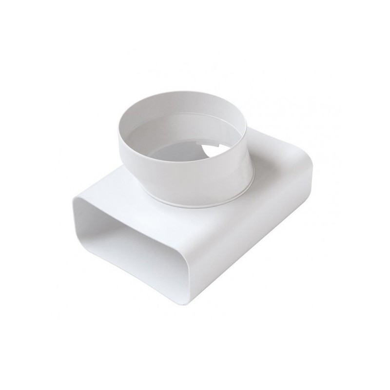 H&C VENT Raccordo tubo raccordo a T 100 mm per condotto di ventilazione in PVC - diametro 100 mm – T diritto tubo aria tondo elemento di sistema H&C VENT Raccordo tubo raccordo a T 100 mm per condotto di ventilazione in PVC - diametro 100 mm – T diritto tubo aria tondo elemento di sistema