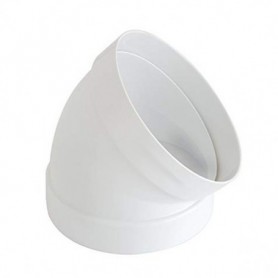 Curva a 45° F/F per tubo tondo per aerazione canalizzata