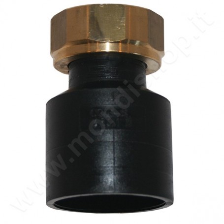 Raccordo con dado girevole in PE a saldare per sistemi scarico