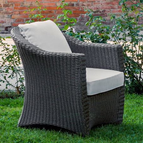 Poltrona da giardino in wicker Bologna