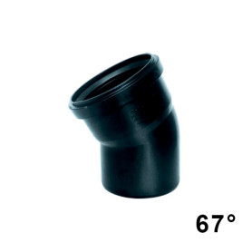 Curva 67° per scarico ad innesto Fonoassorbente