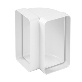 Curva verticale F/F in ABS per tubo rettangolare