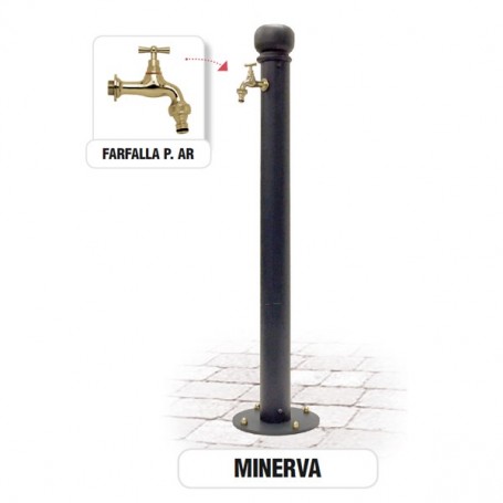 Fontana da giardino in ghisa e ferro Minerva